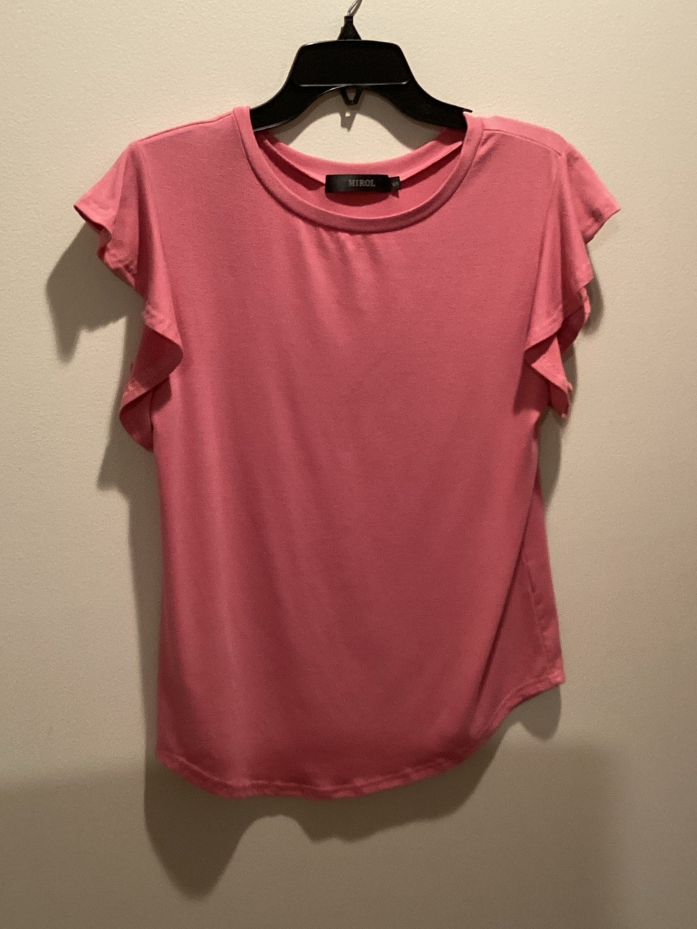 Mitrol Pink Ruffle Sleeve Short-Sleeve Tee